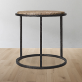 Salvador Stone Round Side Table